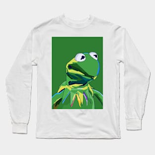 Kermit The Frog Pop Art Long Sleeve T-Shirt